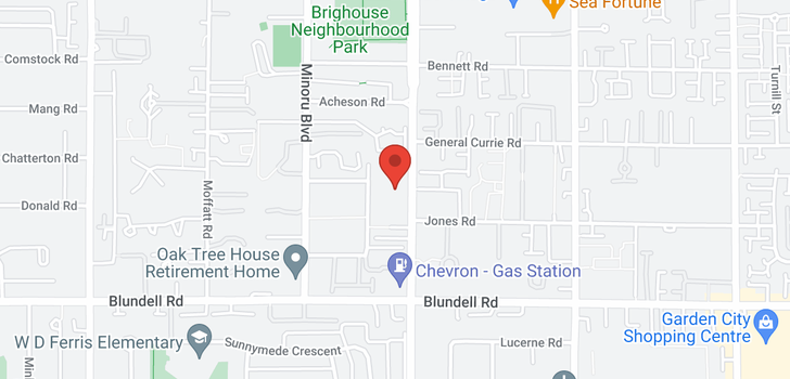 map of 23 7540 ABERCROMBIE DRIVE